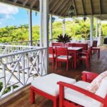 Large porch over looking the sea